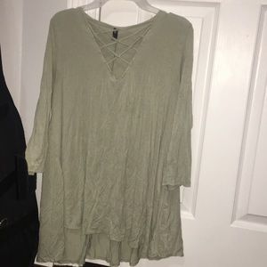 Green blouse
